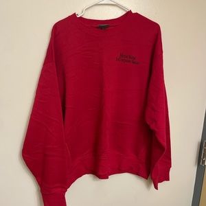 Red H&M crewneck, brand new